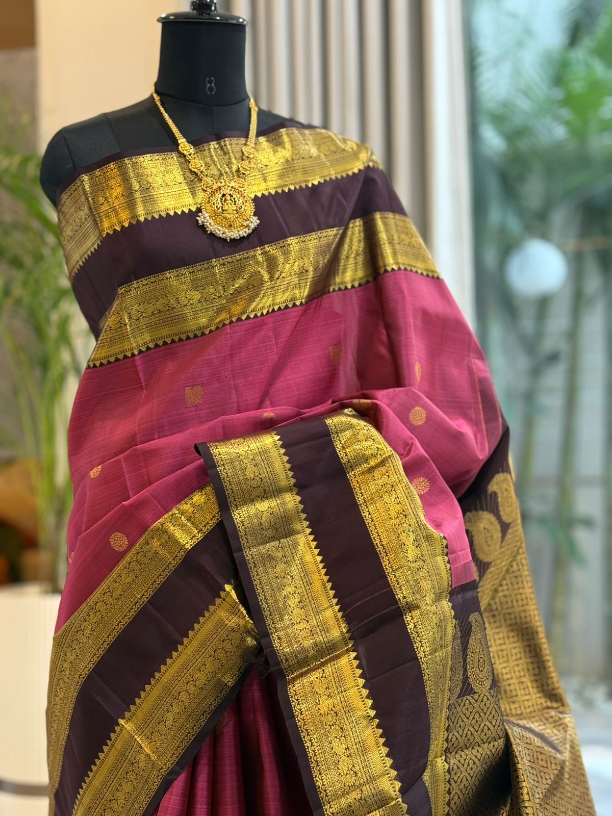 Rose Pink Kanjivaram