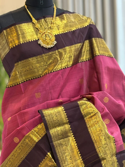 Rose Pink Kanjivaram