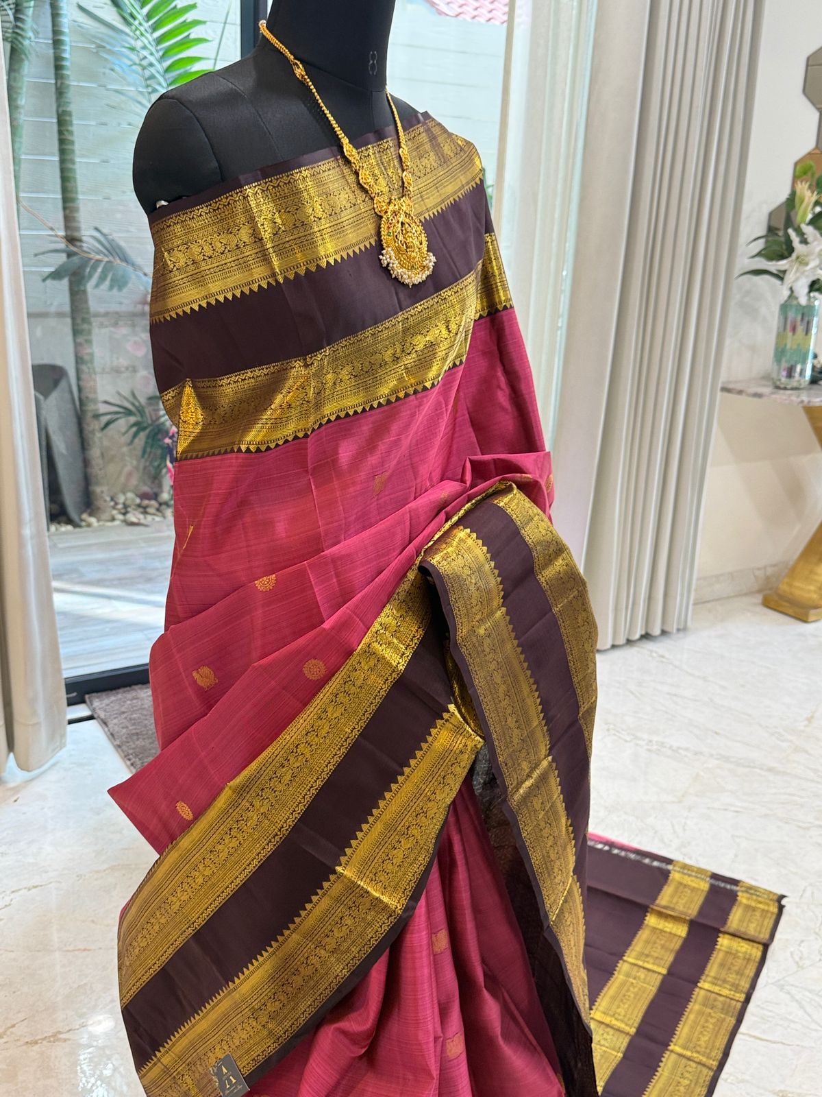 Rose Pink Kanjivaram