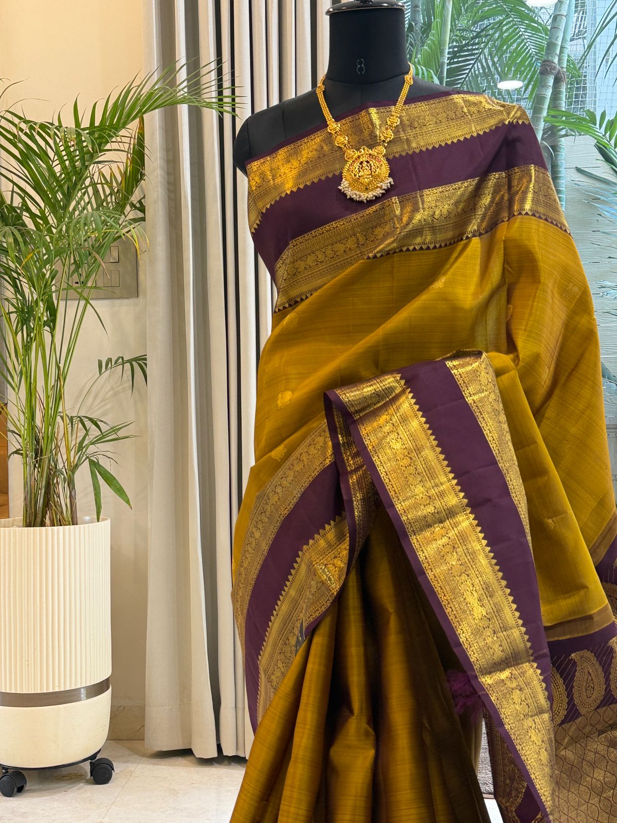 Mustard Gold Bridal Kanjivaram