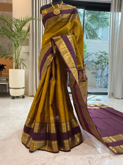 Mustard Gold Bridal Kanjivaram