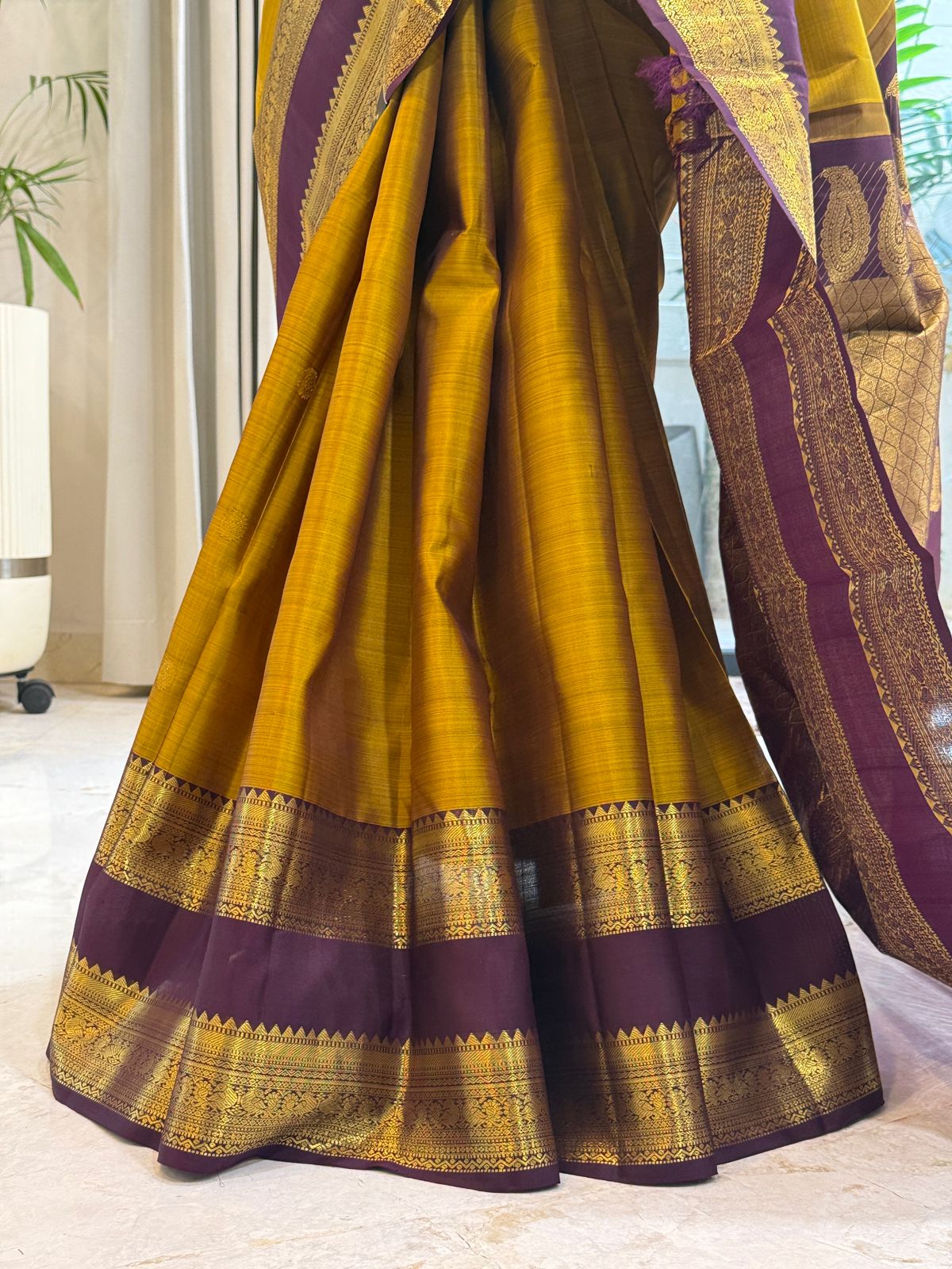 Mustard Gold Bridal Kanjivaram