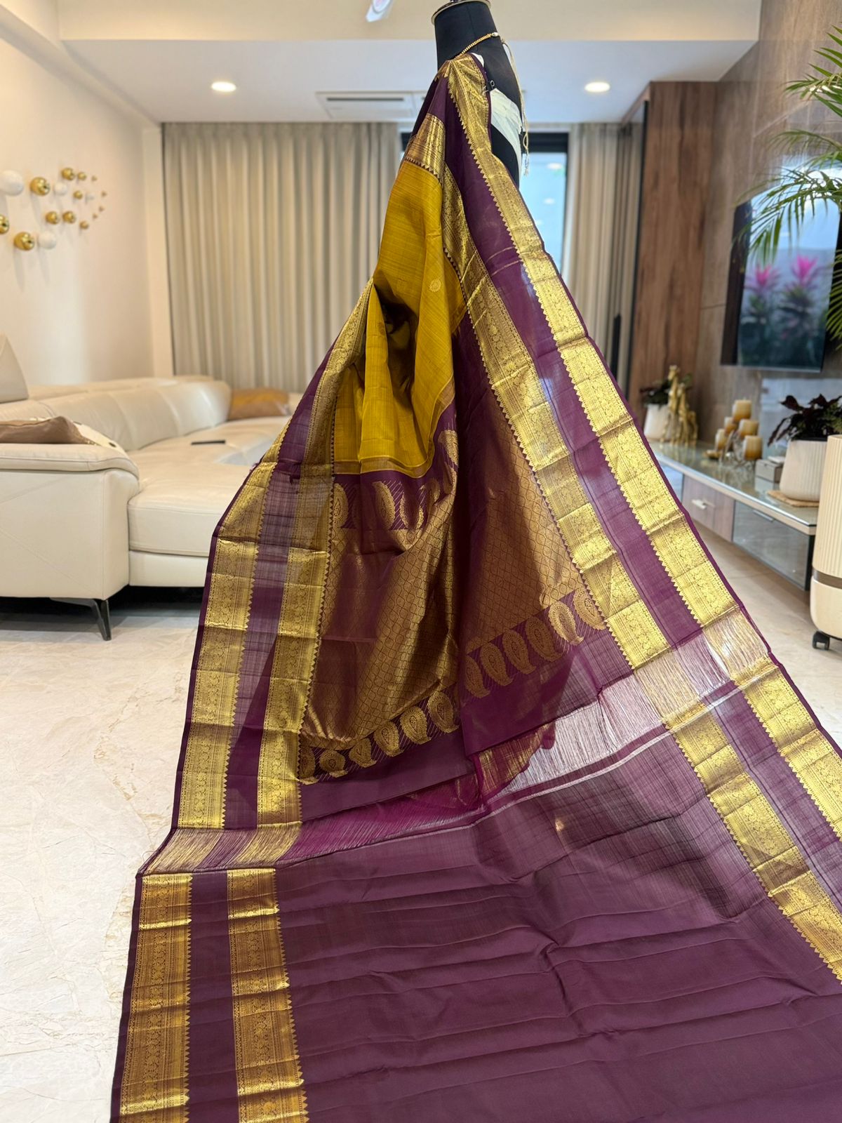 Mustard Gold Bridal Kanjivaram