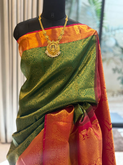 Emerald Green Bridal Kanjivaram