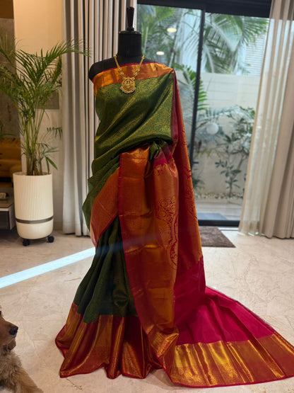 Emerald Green Bridal Kanjivaram