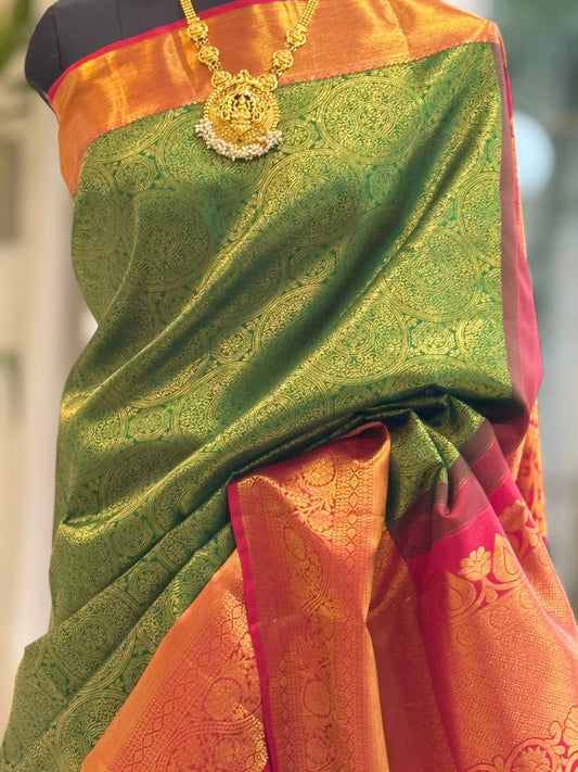 Emerald Green Bridal Kanjivaram