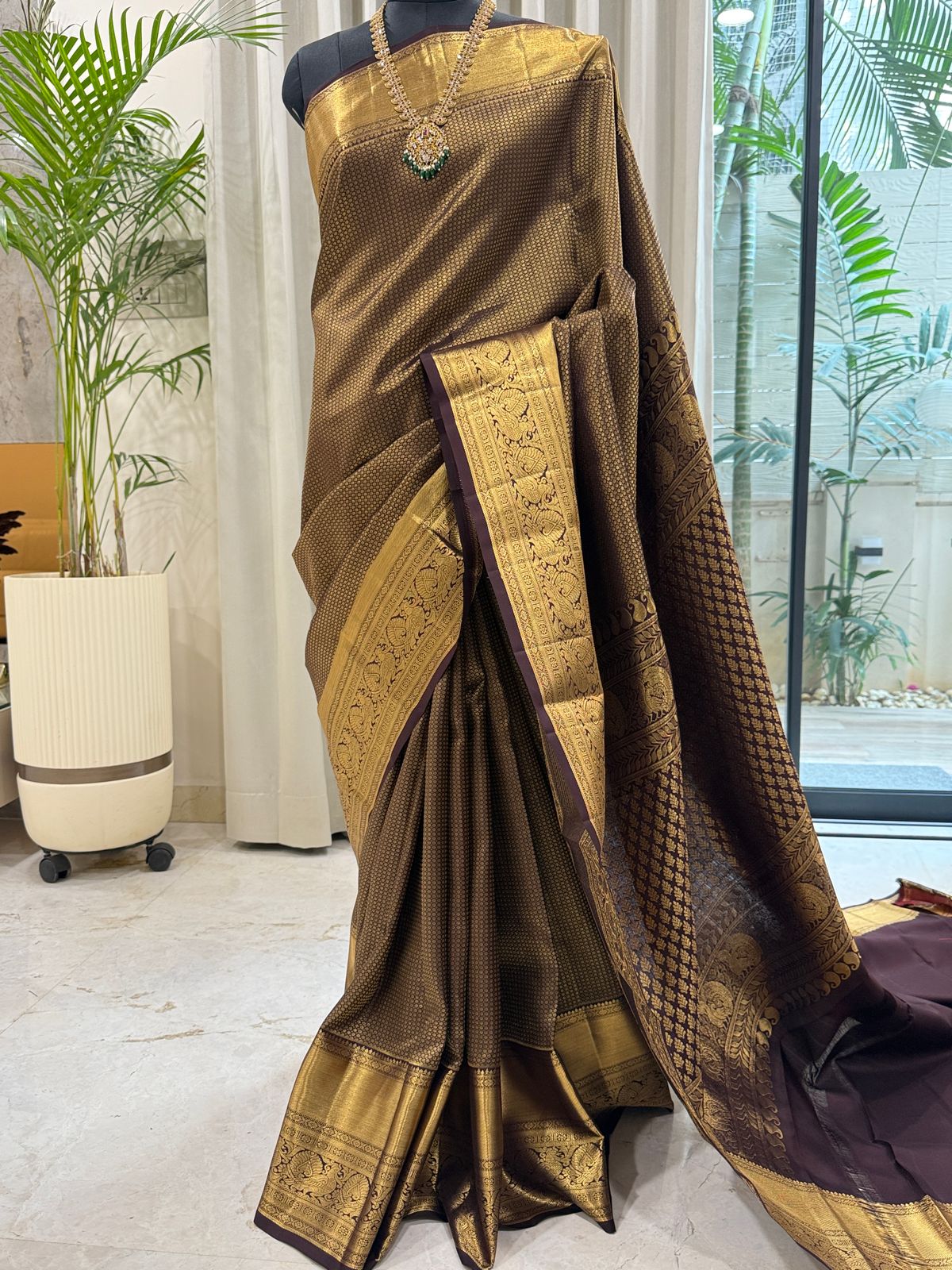 Regal Brown Kanjivaram