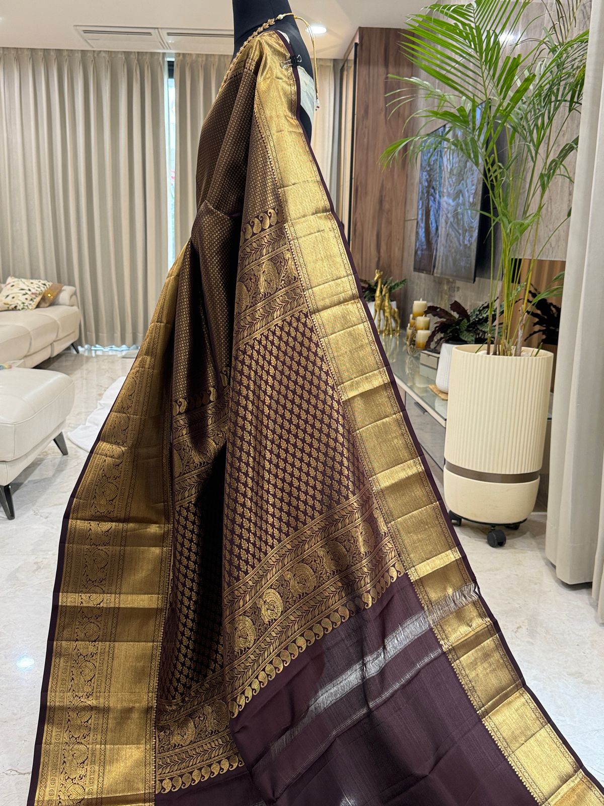 Regal Brown Kanjivaram