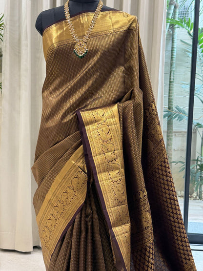 Regal Brown Kanjivaram