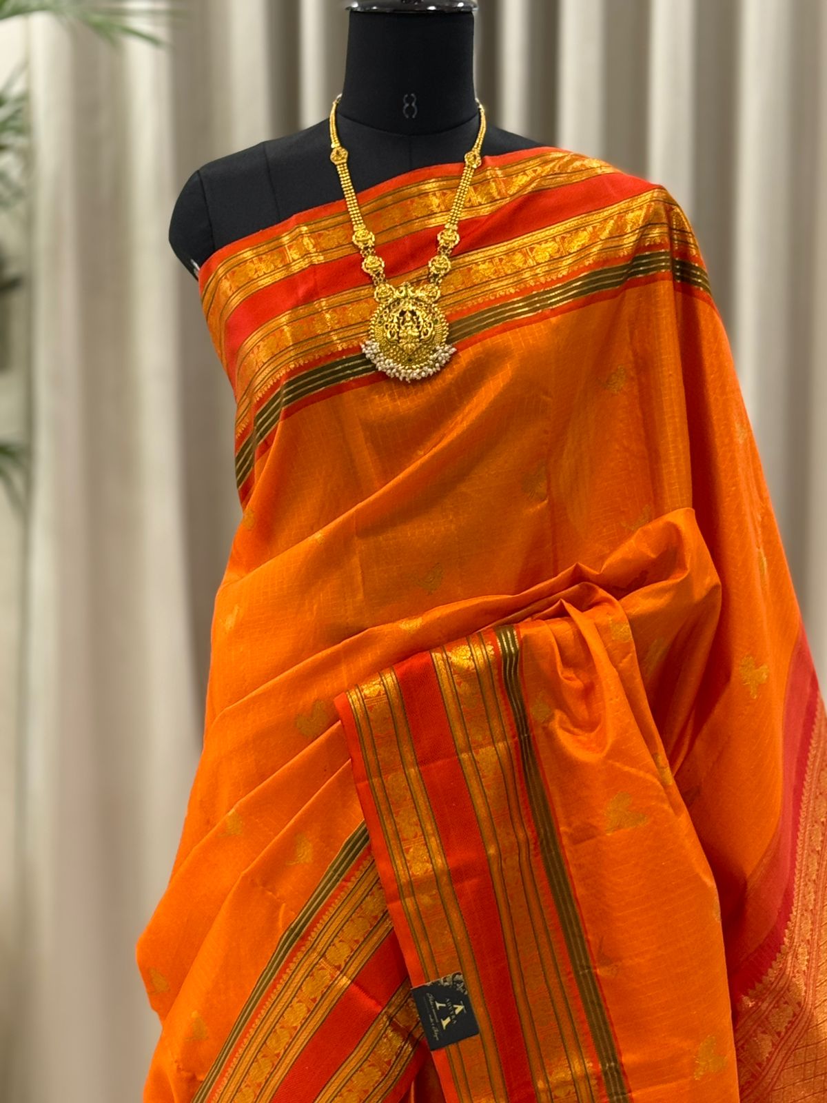 Golden Orange Kanjivaram