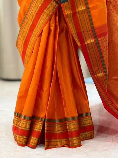 Golden Orange Kanjivaram