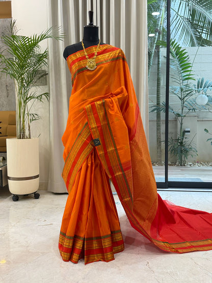Golden Orange Kanjivaram