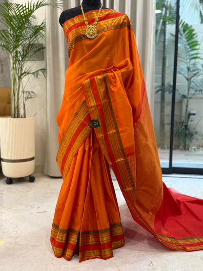 Golden Orange Kanjivaram