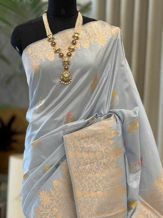 Silver Kadhuwa Banarasi