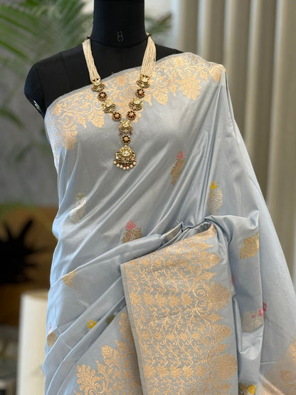 Silver Kadhuwa Banarasi