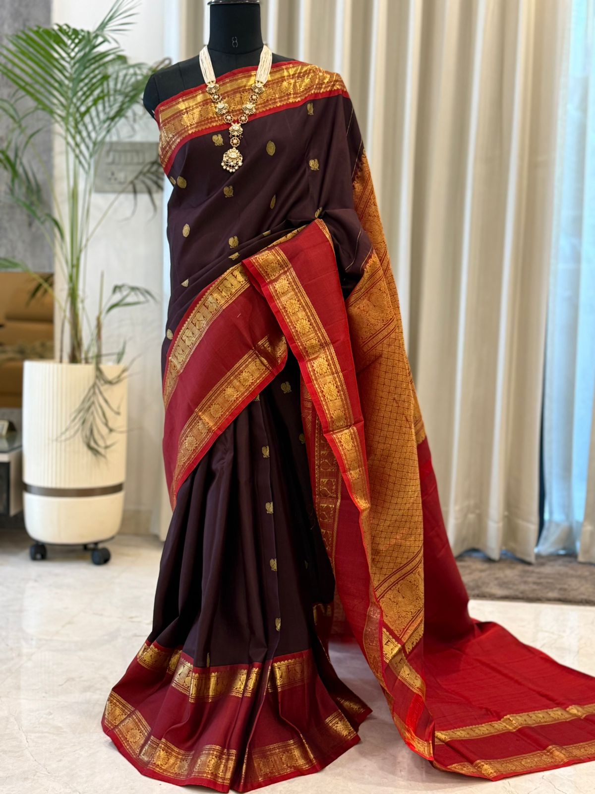 Regal Maroon Silk