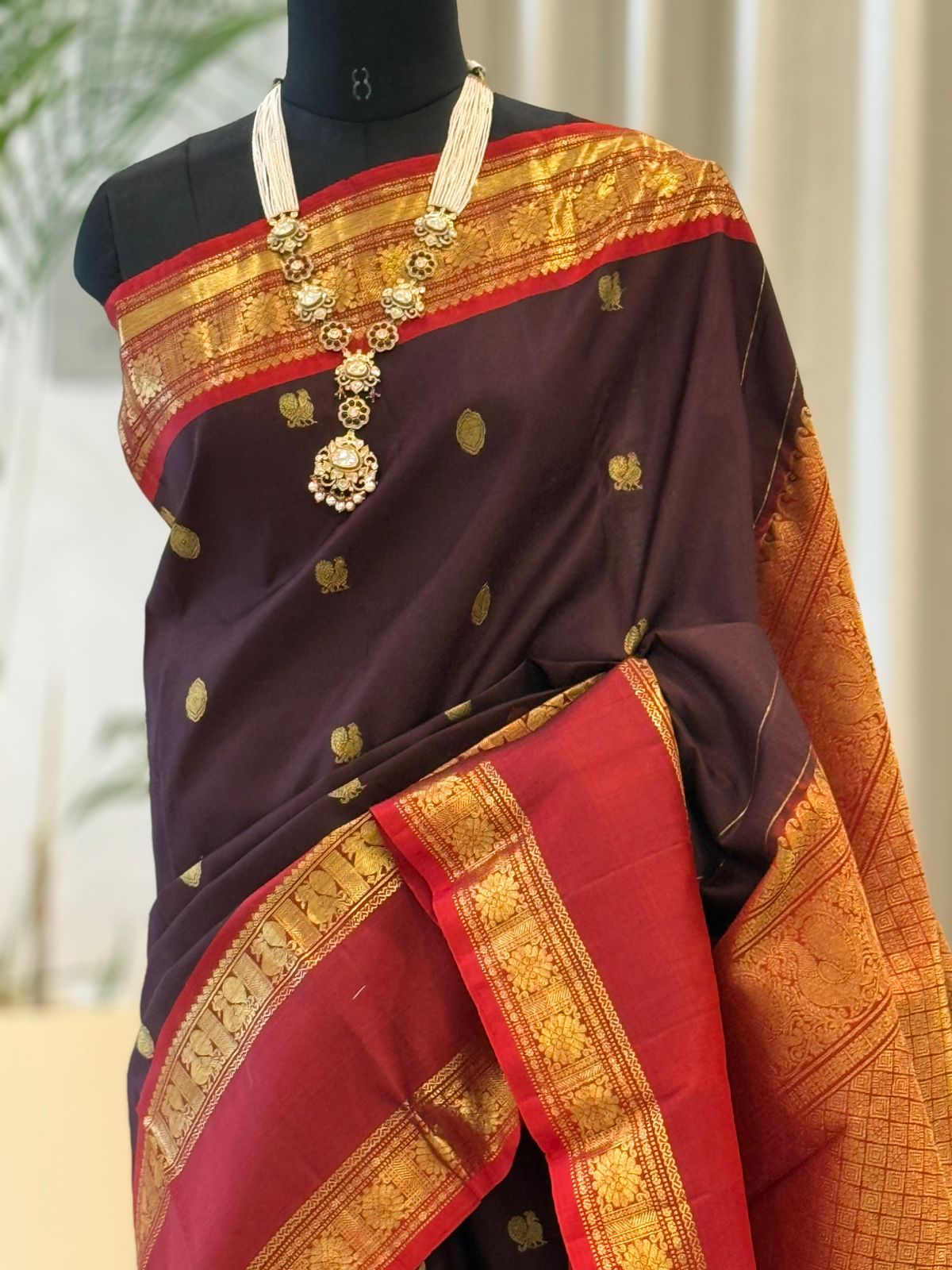 Regal Maroon Silk