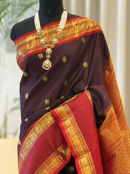 Regal Maroon Silk