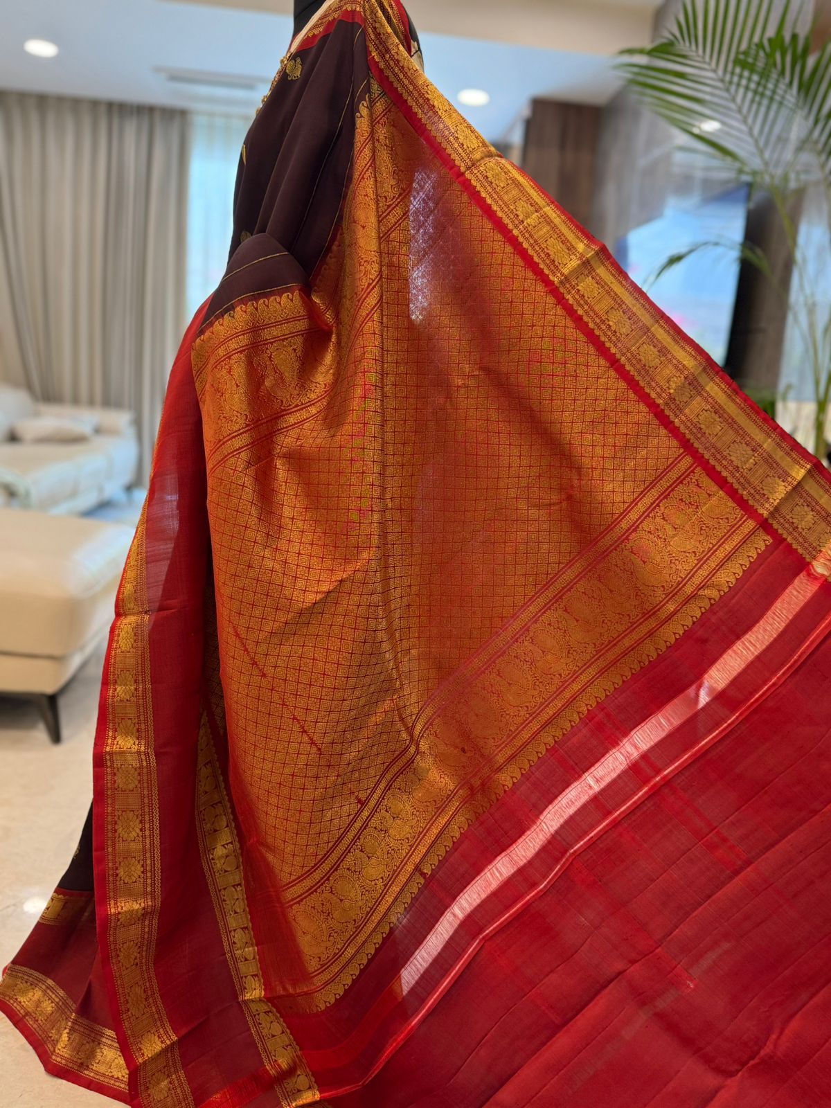 Regal Maroon Silk
