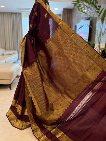 Deep Maroon Kanjivaram