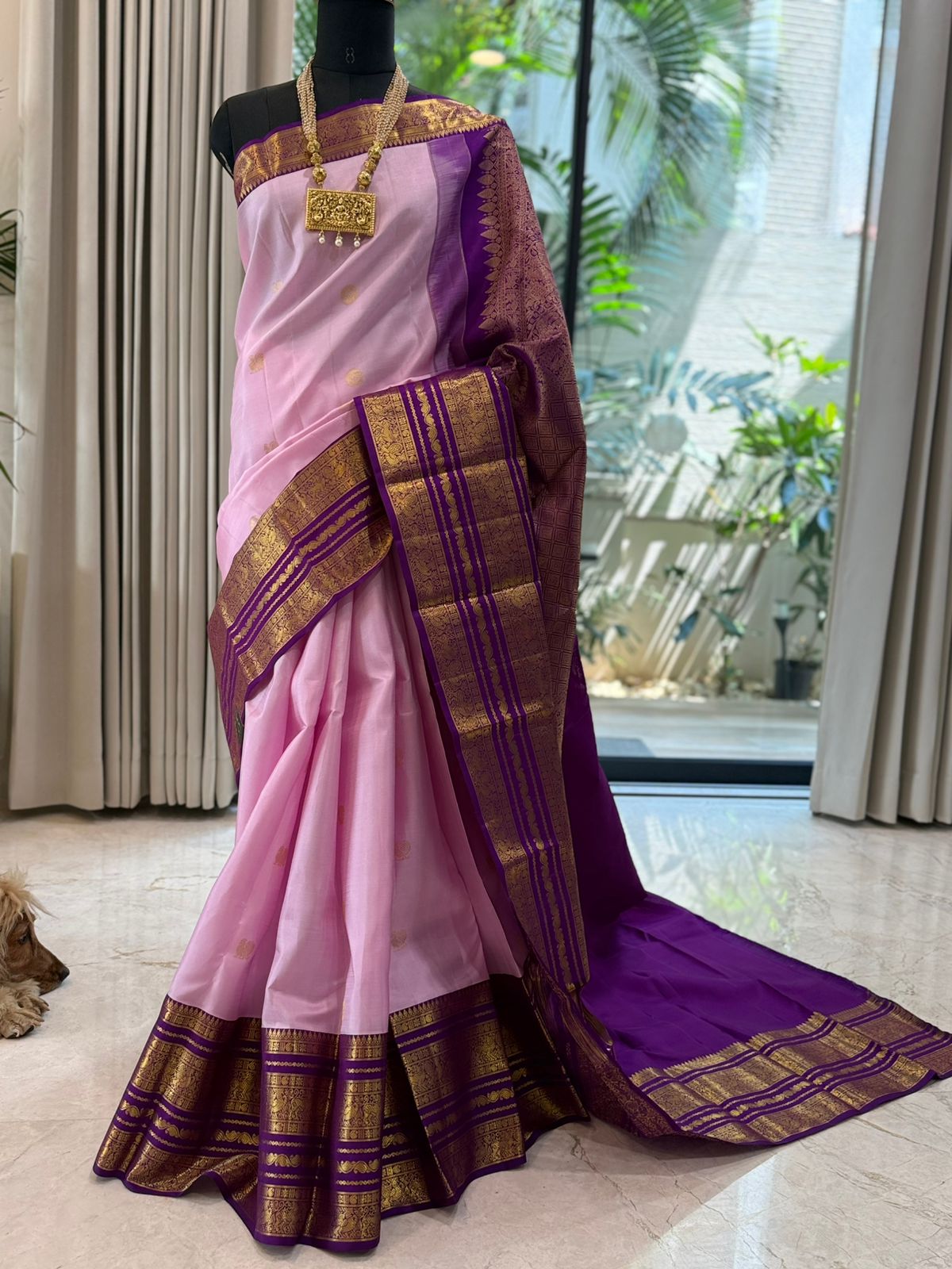 Blush Pink Regal Kanjivaram