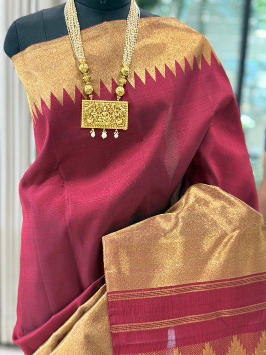Regal Maroon Kanjivaram