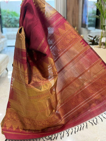 Regal Maroon Kanjivaram