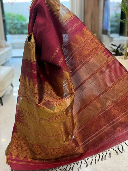 Regal Maroon Kanjivaram