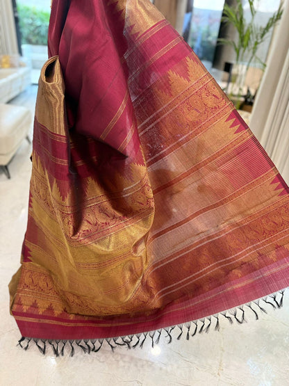 Regal Maroon Kanjivaram
