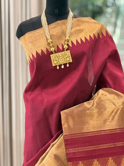 Regal Maroon Kanjivaram