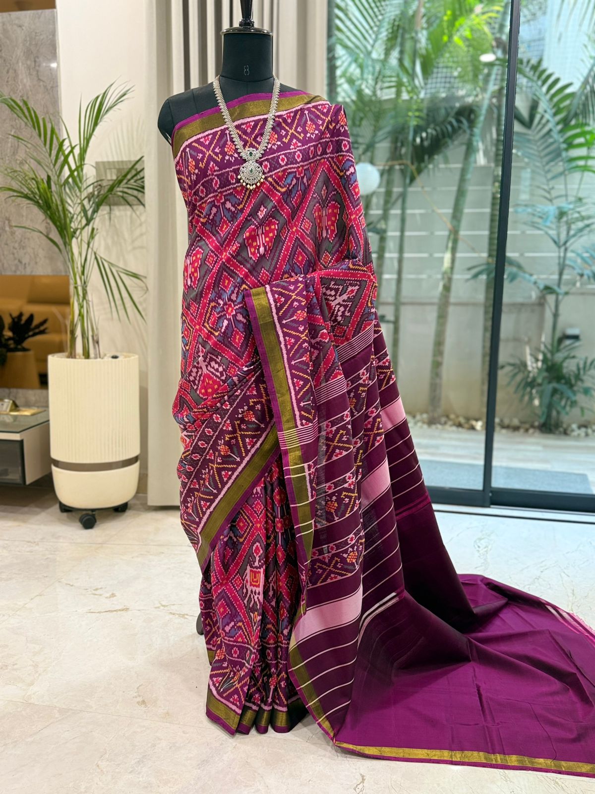 Regal Plum Patola Elegance