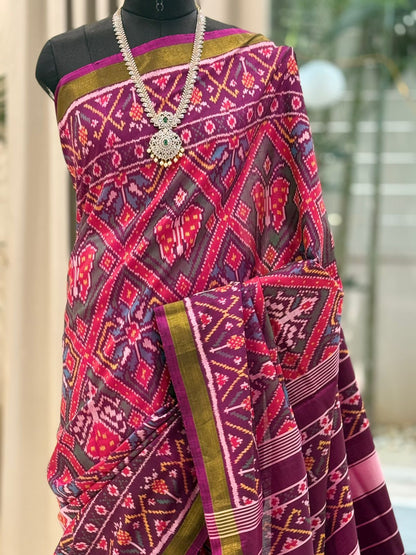 Regal Plum Patola Elegance