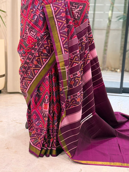 Regal Plum Patola Elegance