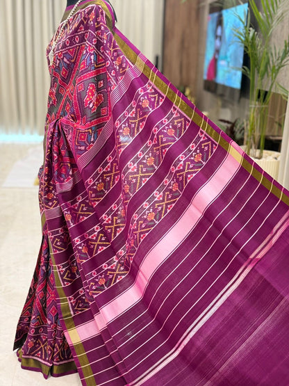 Regal Plum Patola Elegance