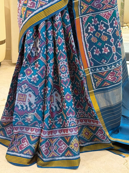 Teal Blue Patola Elegance