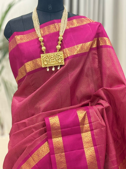 Rani Pink Kanjivaram Saree