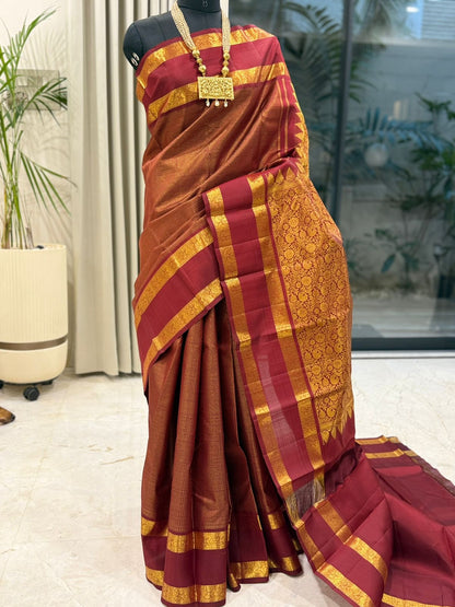 Gold Zari Kanjivaram Drape