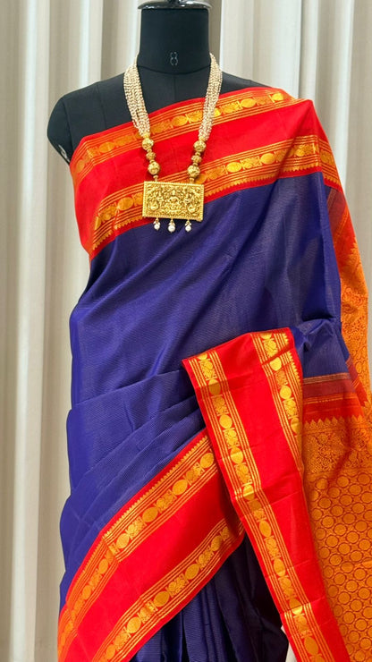 Royal Blue Kanjivaram