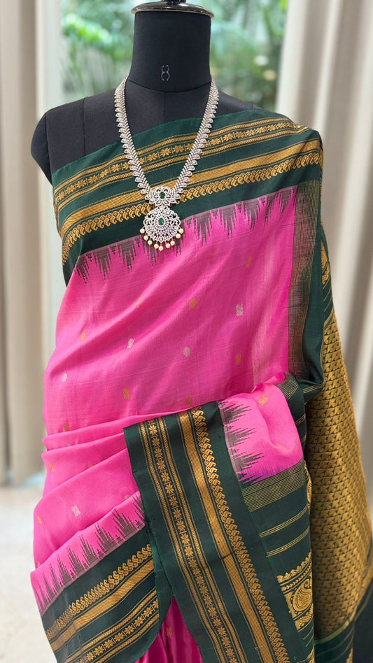 Pink Gadwal Silk