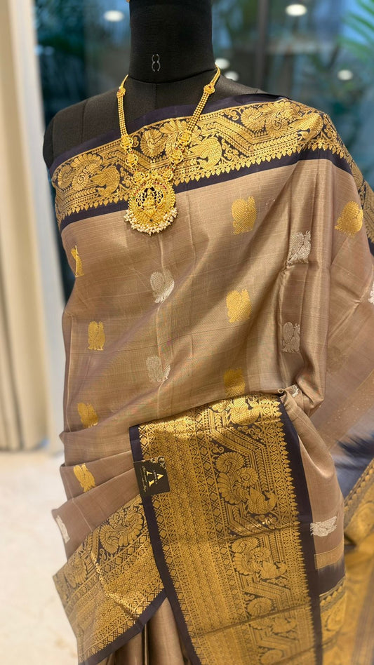 Gold Gadwal Silk Saree