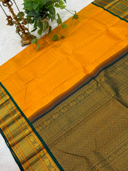 Turmeric Gold Kanjivaram Saree