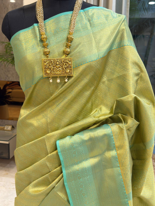 Teal Diagonal Stripe Golden