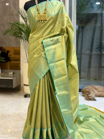 Teal Diagonal Stripe Golden