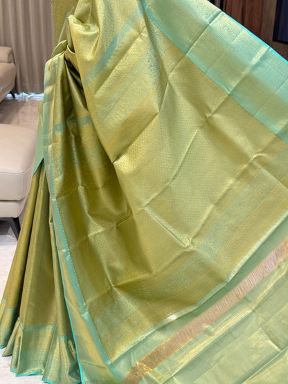 Teal Diagonal Stripe Golden