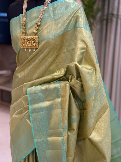 Teal Diagonal Stripe Golden