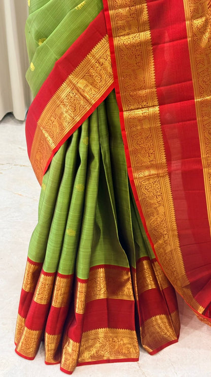 Olive Royale Handwoven Kanjivaram