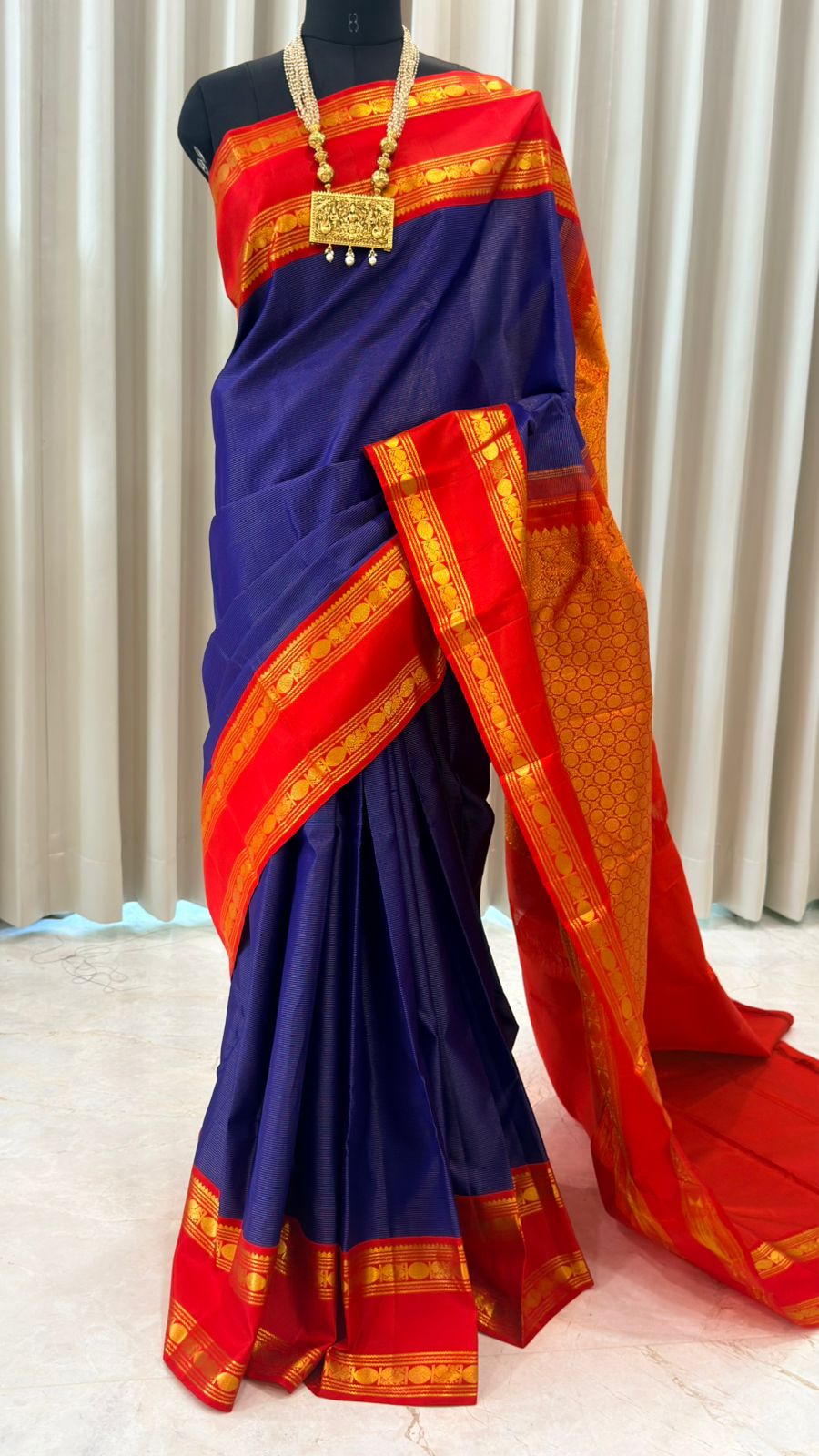 Royal Blue Kanjivaram