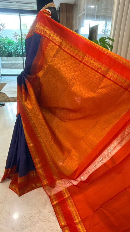 Royal Blue Kanjivaram
