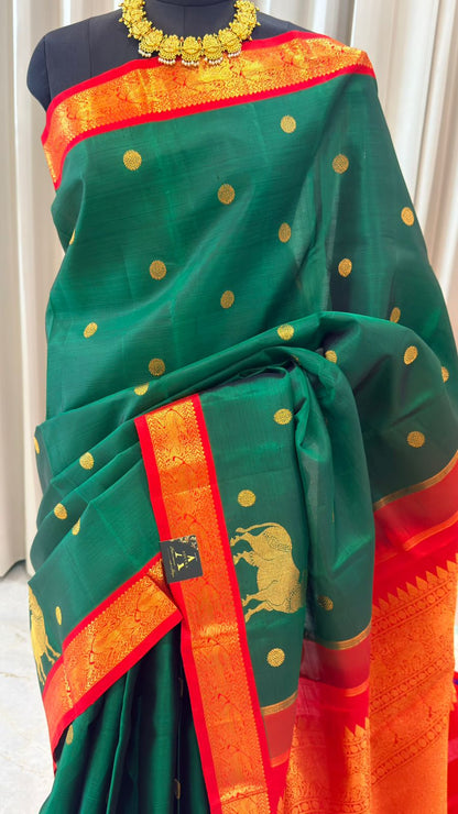 Regal Green Kanjivaram