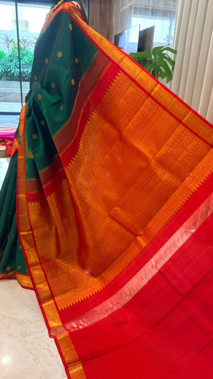 Regal Green Kanjivaram
